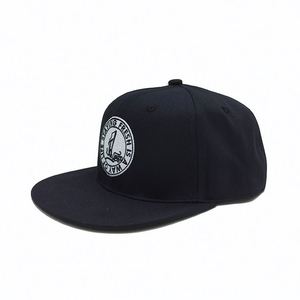 Unisex Snapback Baseball Cap with 3D Embroidery Performance Jersey Fleece Fabric Tropical <b>Leaf</b> Design - Product Image 3