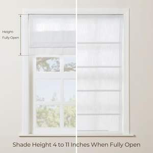 Stores romains en <span class=keywords><strong>lin</strong></span> <span class=keywords><strong>blanc</strong></span> neige sur mesure stores romains sans fil pour fenêtres coulissantes portes françaises chambre salon salle de bain - Product Image 3