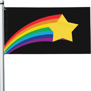 Expédition rapide Top Vente 3x5 ft Haute Qualité Imprimé LGBT Pride Garden Flag Be Kind Hand Waving Stars Rainbow Love Drapeaux personnalisés - Product Image 1