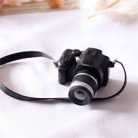 1:12 maison de poupée accessoires décoration Miniature mini poupée elfe caméra électrique caméra audible flashable avec sangle