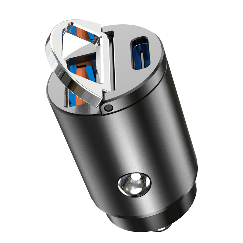 Горячая распродажа! 30W, ВЫСОКАЯ ЧЁТКОСТЬ, быстро заряжающийся мобильный двойной USB-C PD автомобильное зарядное устройство для iPhone 11 XR Xs Max X 8 Plus Samsung