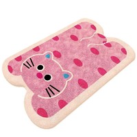 Tapis de salle de bain en cachemire absorbant et épais, antidérapant, moderne, pour la maison et l'hôtel