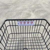 Chariot à provisions en métal de revêtement noir AEON de style japonais de qualité supérieure