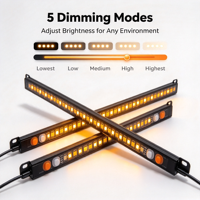 Lanterne de camping LED bicolore rouge et blanc, DC12V, IP67, étanche, en aluminium, pour le camping, la randonnée, les situations d'urgence