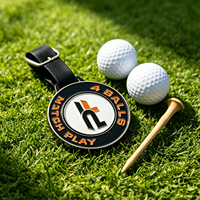 Tag Bagasi Golf Bentuk Kustom dari Logam Desain Preppy untuk Anggota