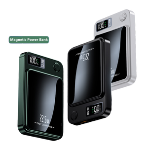 Banques d'alimentation magnétiques portables 10000mah sans fil 15w PD 22.5w <span class=keywords><strong>sortie</strong></span> type-c charge rapide chargeur <span class=keywords><strong>de</strong></span> batterie à affichage LED - Product Image 2