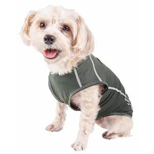 Camiseta sin mangas DB Pet Life para perro, verde, talla XS, ropa para mascotas de alto rendimiento con elasticidad en 4 direcciones - Product Image 3