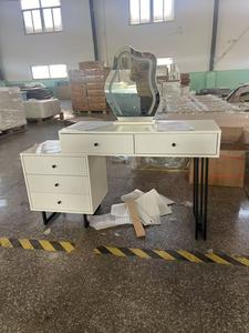 <span class=keywords><strong>Tocador</strong></span> de maquillaje blanco Simple nórdico, <span class=keywords><strong>tocador</strong></span> de madera, muebles para el hogar, <span class=keywords><strong>tocador</strong></span> moderno de lujo para dormitorio con espejo Led - Product Image 4