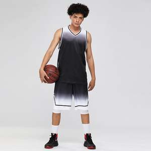 Setelan baju basket cepat kering, setelan seragam basket anak-anak, Jersey basket cepat kering, motif bernafas, pakaian kustom untuk pria - Product Image 6