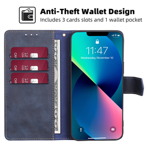 Funda de teléfono para VIVO X90, <span class=keywords><strong>X80</strong></span>, X70, X60, X50E Pro Plus, función RFID, funda trasera de cuero con tapa, billetera - Product Image 2