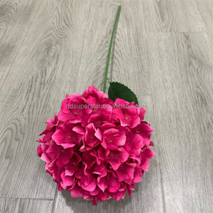 B-089 vendita diretta all'ingrosso 70cm di seta ortensia lungo stelo ramo ortensia fiori fiori fiori matrimonio bianco ortensia - Product Image 4