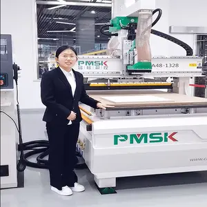 High Speed 1325 Atc Cnc Router Machine 3 Axis Linear Auto Tool Changer Wood Cnc Engraving Machinery For Furniture Cabinet Making