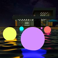 Lámpara LED Esférica Colgante para Exteriores, Impermeable IP65, de Plástico, Flotante, Decorativa para Piscina, Jardín y Borde de Piscina