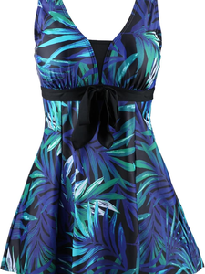 Traje de baño de una pieza sexy de malla blanca liso de talla grande con cintura alta, cuello halter, volantes y manga corta, modelo 2025 personalizado - Product Image 1