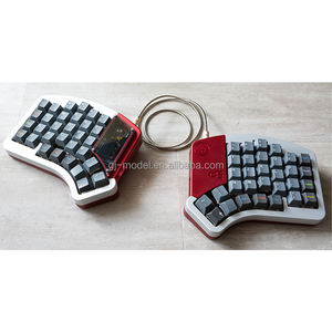 Caja de teclado mecánico Placa de peso Personalizado OEM Anodizado E-coating elora_ocl Mecanizado CNC Mini teclados de aluminio de Gaojie - Product Image 1