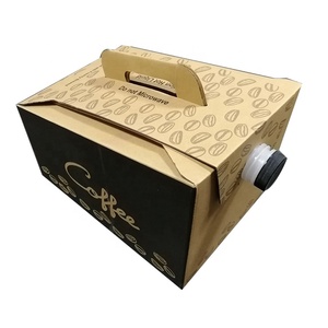 Manufacturer Disposable Coffee insulation box for coffee take away and coffee carriers with handle