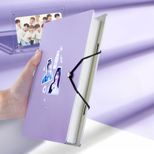 Reliure pour photocards A4/A5, grand format, 4/9 grilles, avec attache à anneau en <span class=keywords><strong>D</strong></span>, <span class=keywords><strong>album</strong></span> <span class=keywords><strong>photo</strong></span> de 3 pouces, porte-photos, reliure coréenne Kpop - Product Image 3