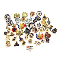 Freemason Kustom Enamel Pin Masonic Regalia Lapel Pin Mason Skotlandia Rite Shriner Lapel Pin
