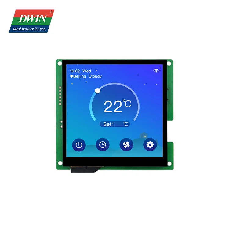 4 Inch Vierkante Lcd-Display Touchpanel Smart Uart Seriële Tft Module 480*480 Hmi Lcd-Display Software Klein Tft-Scherm