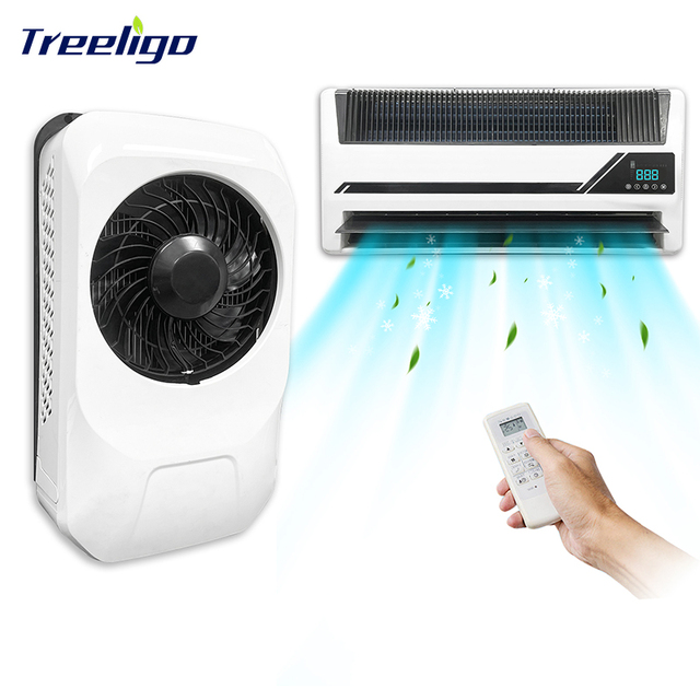 Wholesale Aire Acondicionado Para Auto 24V 12V Electric Truck Cab air Conditioner Car Parking RV Mini Excavator air Conditioner