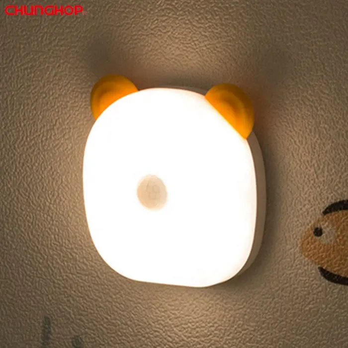 Chunghop High Quality Usb Rechargeable Cartoon Night Lamp Baby Led Night Light With Motion Sensor