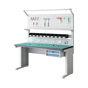 طاولة عمل مخصصة مضادة للساكنة من نوع Esd طاولة عمل مع أدراج لإصلاح محطة العمل