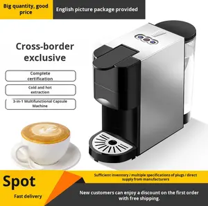 Machine à café capsule entièrement automatique pour la maison et le bureau compatible transfrontalière divers espresso électrique en plastique entièrement automatique - Product Image 3