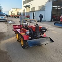 Motoculteur rotatif à quatre roues pouvant être associé à des outils agricoles et personnalisé avec un tracteur à roues de 25 CV