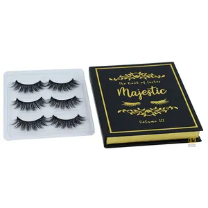 Free Sample Custom Eyelashes Packaging Wimper Box Koffer Luxury 5 Pairs Fluffy Lashes Vendor Wimper Box