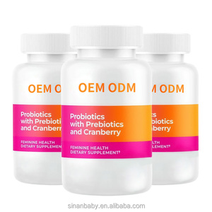 Suplementos de Probióticos en Cápsulas para Mujeres, Contienen Prebióticos <span class=keywords><strong>y</strong></span> Arándanos, Promueven la Salud Intestinal <span class=keywords><strong>y</strong></span> Urinaria en Mujeres - Product Image 1