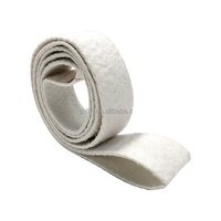 Bande abrasive personnalisable en feutre de laine pour polissage, dureté 42-53 HRC, couleur blanche, pour polissage miroir de l'acier inoxydable