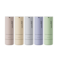 Flacon pompe cosmétique rechargeable en plastique écologique 30ml 50ml, emballage airless pour soins de la peau, logo personnalisé, remplaçable