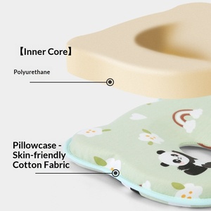 Oreillers en mousse à mémoire de forme pour enfants, motif dessin animé, faible résilience, positionnement de la tête réglable, soutien du cou, récupération lente - Product Image 4