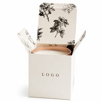 Boîtes d'emballage personnalisées en carton gaufré avec feuille d'or pour bougies et parfums