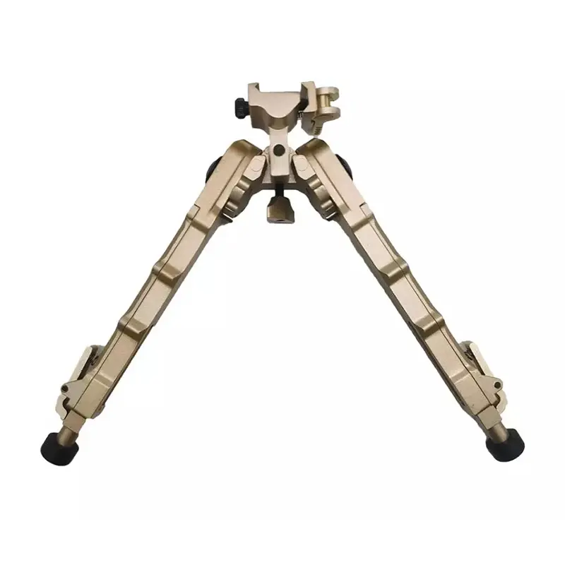 Adjustable 360 Degree Rotation Retractable Two Legged Bracket Metal Bamboo V9 Tripod Tactical Bipods Outdoor Sports