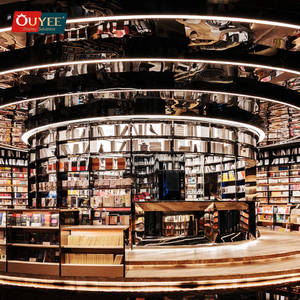 Nueva decoración escaparate muebles escolares estante al por menor estantes para libros biblioteca <span class=keywords><strong>verde</strong></span> gabinete biblioteca de oficina - Product Image 3