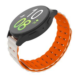 Cinturino per <span class=keywords><strong>Orologio</strong></span> in Silicone Magnetico Win-Win 22mm Bicolore per <span class=keywords><strong>Samsung</strong></span> Galaxy Huawei Watch - Product Image 3