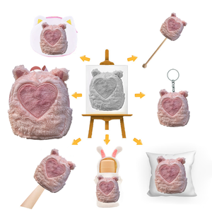 Nouveau design de sac à dos rembourré personnalisé <span class=keywords><strong>coeur</strong></span> d'amour doux moins quantité minimale de commande sacs en peluche pour cadeau de fille - Product Image 1