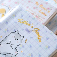 Cuaderno Cuadrado Kawaii de Bolsillo A7 con Mini Bolígrafo, Páginas Sin Líneas, 100 Hojas, 80GSM, Papelería Infantil al por Mayor