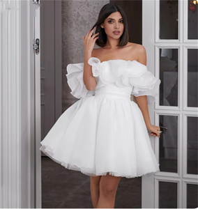 Elegant Styles for Business Buyers: Premium simple short evening gown  Collection
