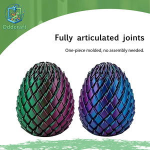 Huevo de Dragón Impreso en 3D con Espiral Retorcida, Escamas de Dragón de Slime, Juguete Antiestrés, Adorno - Oddcraft SC-JY006 para mayores de 12 años - Product Image 1