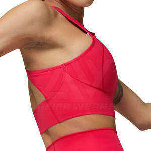 Soutien-gorge de gymnastique à une épaule de haute qualité nouveauté taille XL pour le yoga et la course fabriqué au Pakistan tarif de gros - Product Image 3