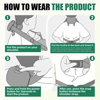 Alat Pijat Leher dan Bahu dengan Panas, Desain Jari Bionik 4D, Pijat Jaringan Dalam, Meredakan Ketegangan Otot, untuk Rumah dan Kantor