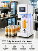 Machine de scellage automatique FEST pour canettes de boissons, canettes transparentes en plastique, thé à bulles, soda, bière
