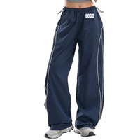 Pantalones Deportivos de Pierna Recta de Secado Rápido para Mujer con Logotipo Personalizado, Pantalones Casuales Ligeros con Cordón para Correr, Hacer Ejercicio y Gimnasio