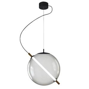 Creative Nordic Style Spherical Glass <b>Chandelier</b> <b>Light</b> Luxury Art for Restaurant Bedroom 12W 3000K Trendy Industrial Design - Product Image 1
