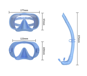 JUNHAIINS Ensemble de <span class=keywords><strong>plongée</strong></span> sous-marine personnalisé <span class=keywords><strong>Tuba</strong></span> en silicone humide avec lunettes de <span class=keywords><strong>plongée</strong></span> anti-buée Série de masques de <span class=keywords><strong>plongée</strong></span> <span class=keywords><strong>Masque</strong></span> à faible volume - Product Image 5