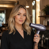 Sèche-cheveux électrique professionnel à moteur AC 3000W en plastique pour usage domestique et hôtelier