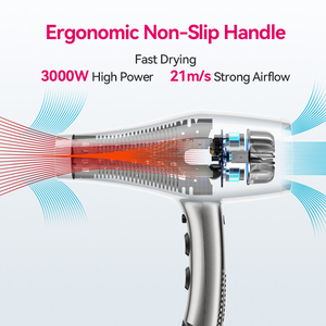 <span class=keywords><strong>Secador</strong></span> de <span class=keywords><strong>Pelo</strong></span> Profesional FirePhoenix F1 Pro Max con 2 Boquillas Concentradoras, Motor BLDC, Iónico 21m/s, <span class=keywords><strong>3000W</strong></span>, Cable de 3.5m - Product Image 3
