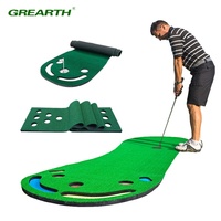 Tapis de putting de golf portable en PVC, modèle Bestseller, avec green incliné multi-trous Bigfoot